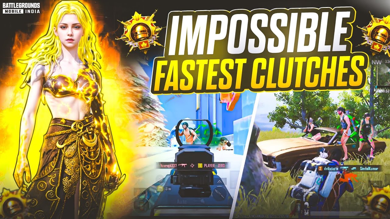 Gw Scar Impossible Fastest Clutches 🔥 Intense Solo Vs Squad 1v4 in Conqueror Lobby Gameplay | BGMI