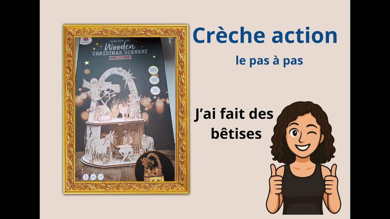 Action création en bois - la crèche