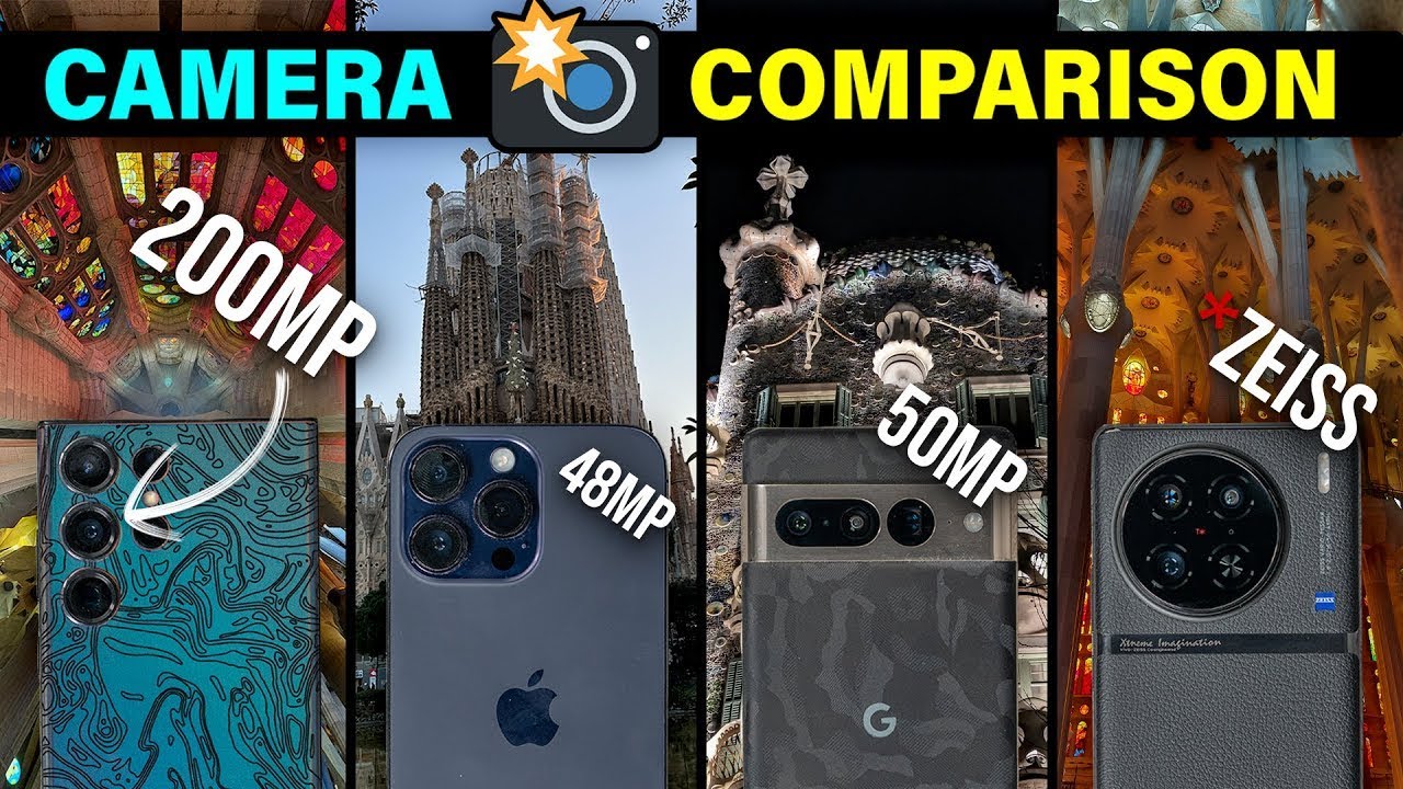 Galaxy S23 Ultra VS iPhone 14 Pro VS Pixel 7 Pro VS Vivo X90 Pro ( 2023 ) Barcelona, Spain