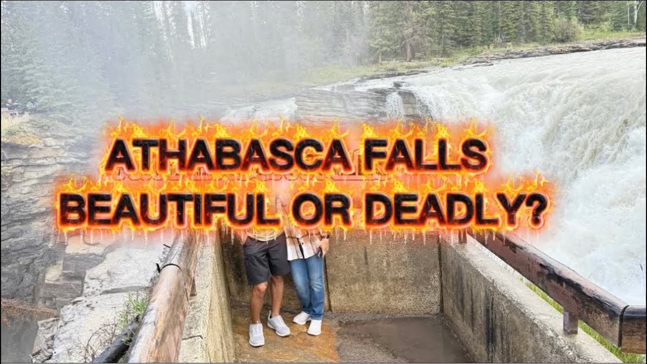 Athabasca Falls Jasper National Park, Alberta Canada 🇨🇦 #waterfalls #asmrwatersounds