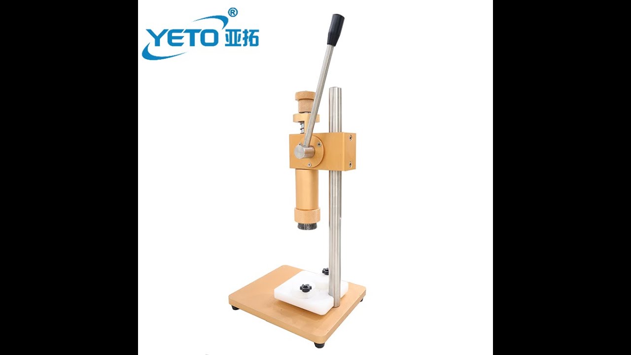 manual perfume crimping machine training video