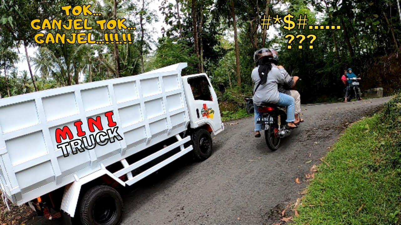 MINI TRUCK TEST DI TANJAKAN, MESINYA HONDA TIGER..  APAKAH KUAT??