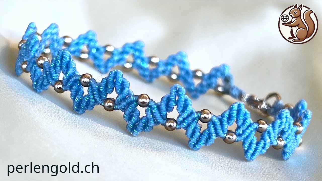 Perlengold.ch - Makramée Armband #makramee #diy #makrametutorial #bracelet #handmade