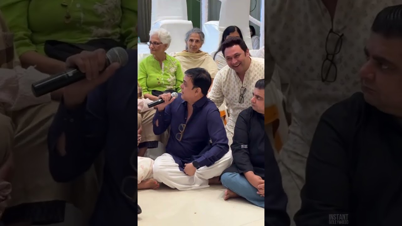 Satish Shah prayer meet was a celebration with the closest friends like family #satishshah