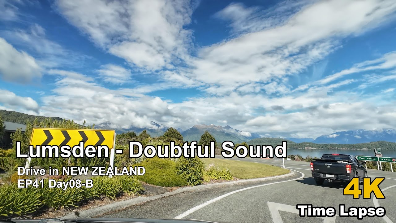 POV Drive in New Zealand EP41 | Lumsden to Doubtful Sound Day08-B | 4K Dash Cam Time Lapse No BGM