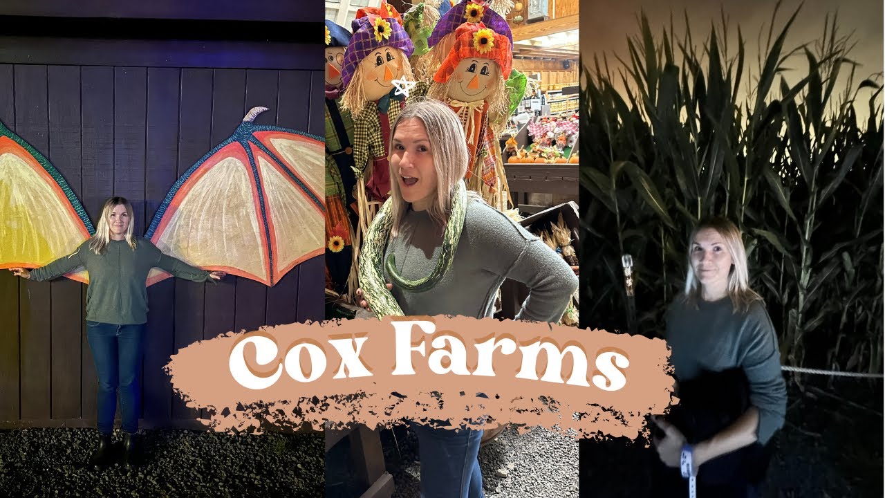 HAUNTED HAYRIDE during “Spooky Szn” 👻 COX FARMS, VIRGINIA