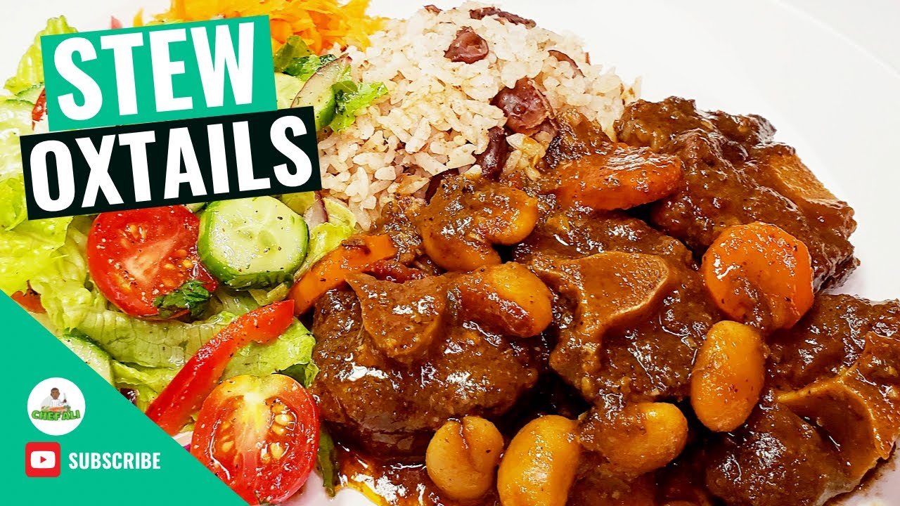Stew Oxtails Recipe | How to make Jamaican Stew Oxtails | Jamaican Stew Oxtails With Butter Beans |
