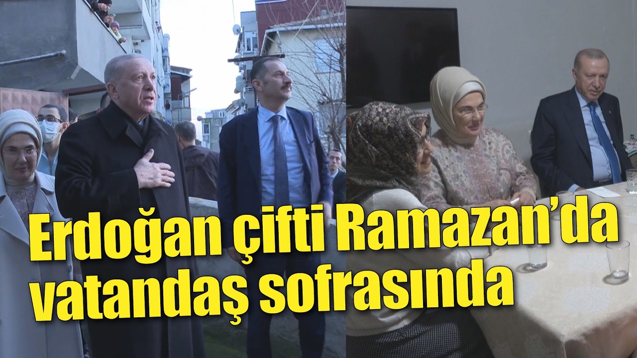 Erdoğan çifti Ramazan’da vatandaş sofrasında