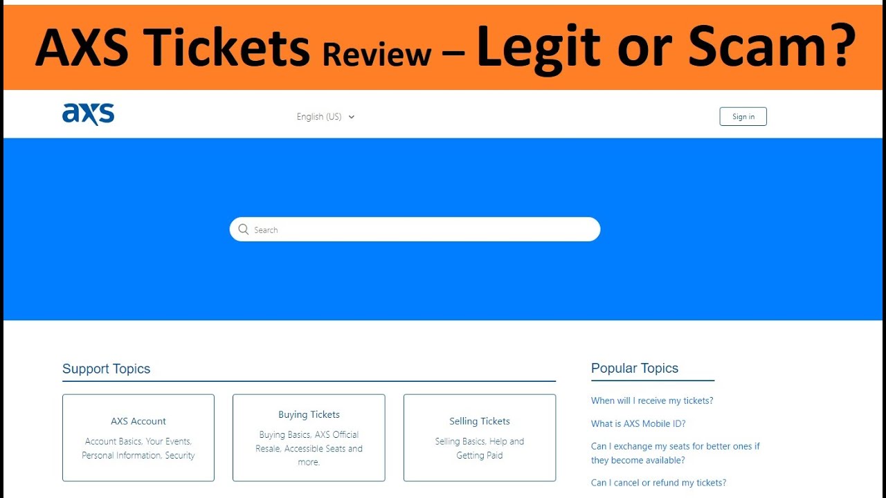 AXS.com Review &ndash; Is Axs Tickets Legit or Scam?
