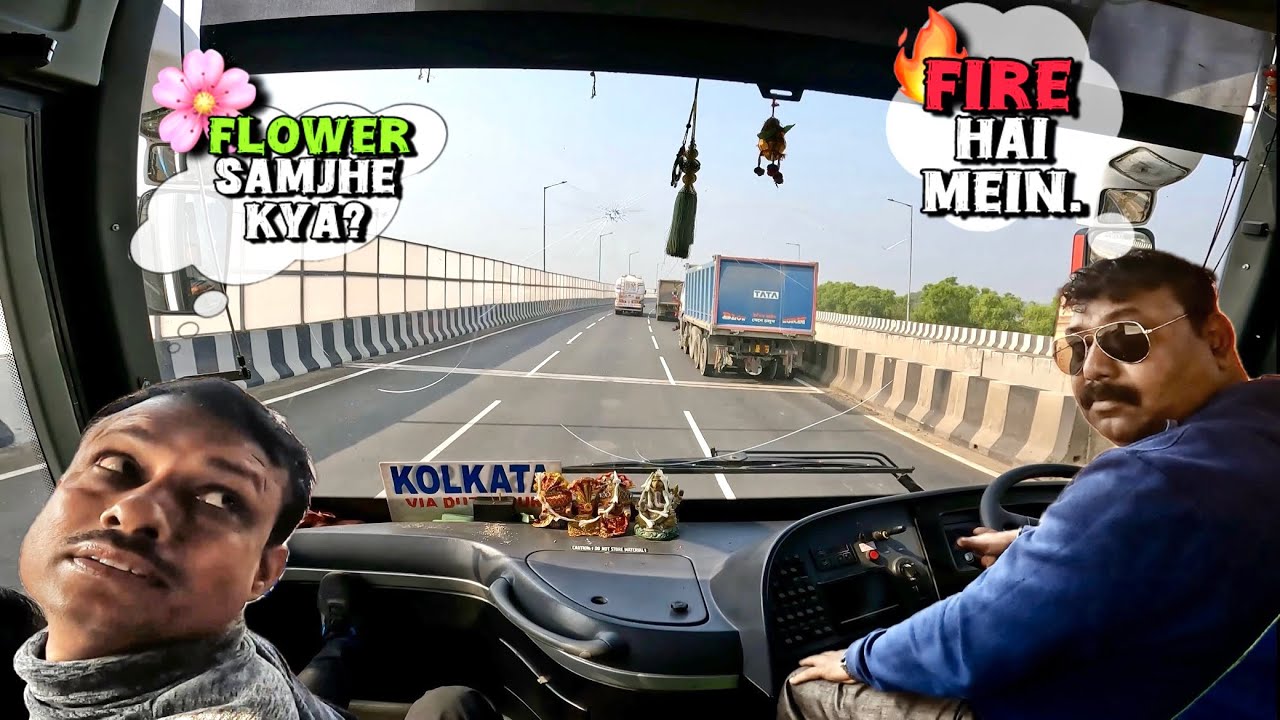 EXTREMELY ￼AGGRESSIVE & HIGH-SPEED VOLVO BUS DRIVING ON NH19🔥|VOLVO BUS DRIVING|