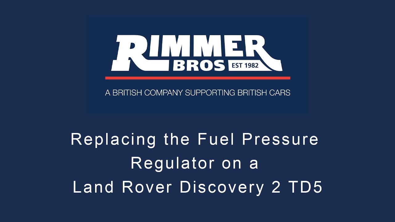 Replacing the Fuel Pressure Regulator on a Land Rover Discovery 2 TD5