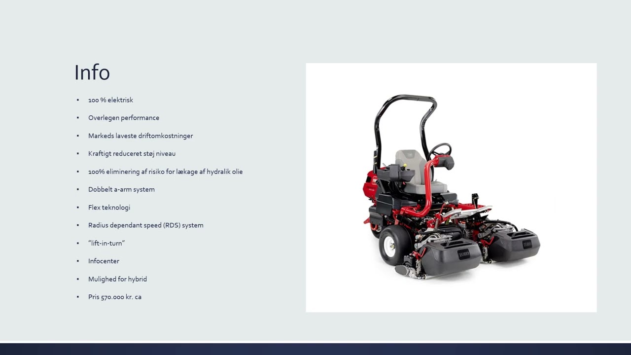 Toro greensmaster etriflex 3370