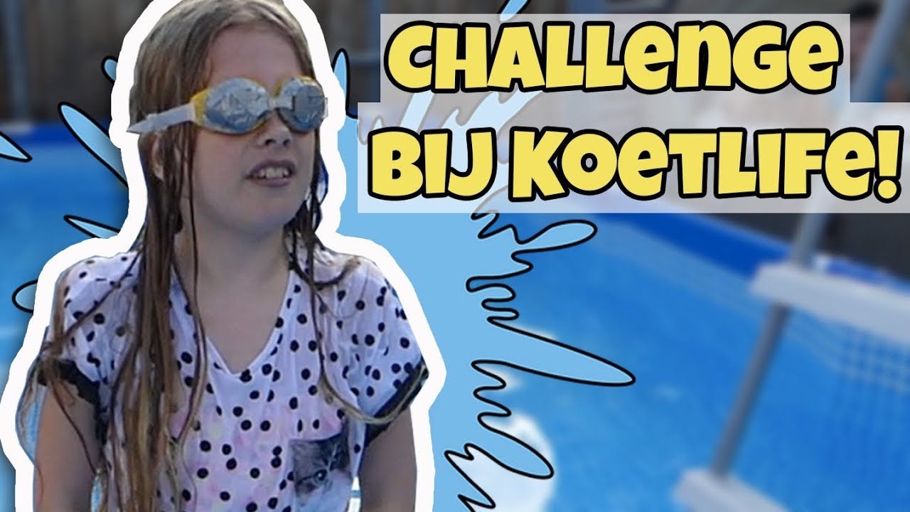 KOETLIFE POOLPARTY (CHALLENGE) !! - Broer en Zus TV VLOG #178