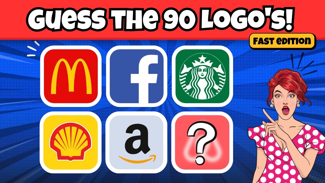 Guess 90 Brand Logos FAST 🧠 | Logo Quiz Challenge 🔥