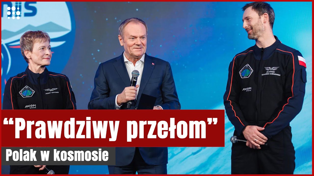 Polak leci w kosmos! Sławosz Uznański na spotkaniu z Tuskiem | Gazeta.pl