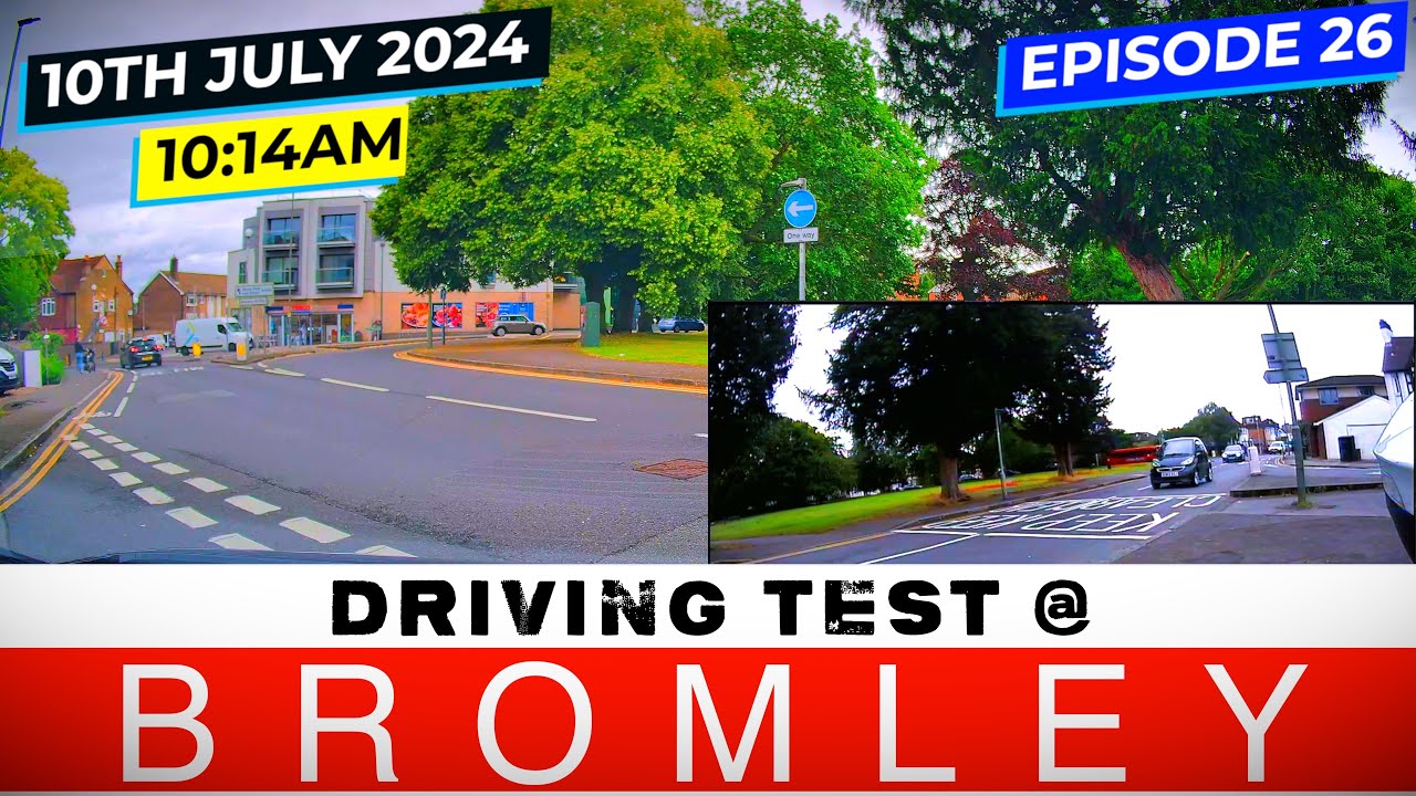 ЭКЗАМЕН ПО ВОЖДЕНИЮ В #BROMLY ||ЭП26 — 10 ИЮЛЯ 2024 Г., 10:14 #DRIVINGTESTVIDEO #OJKENNY #BROMLEYDTC