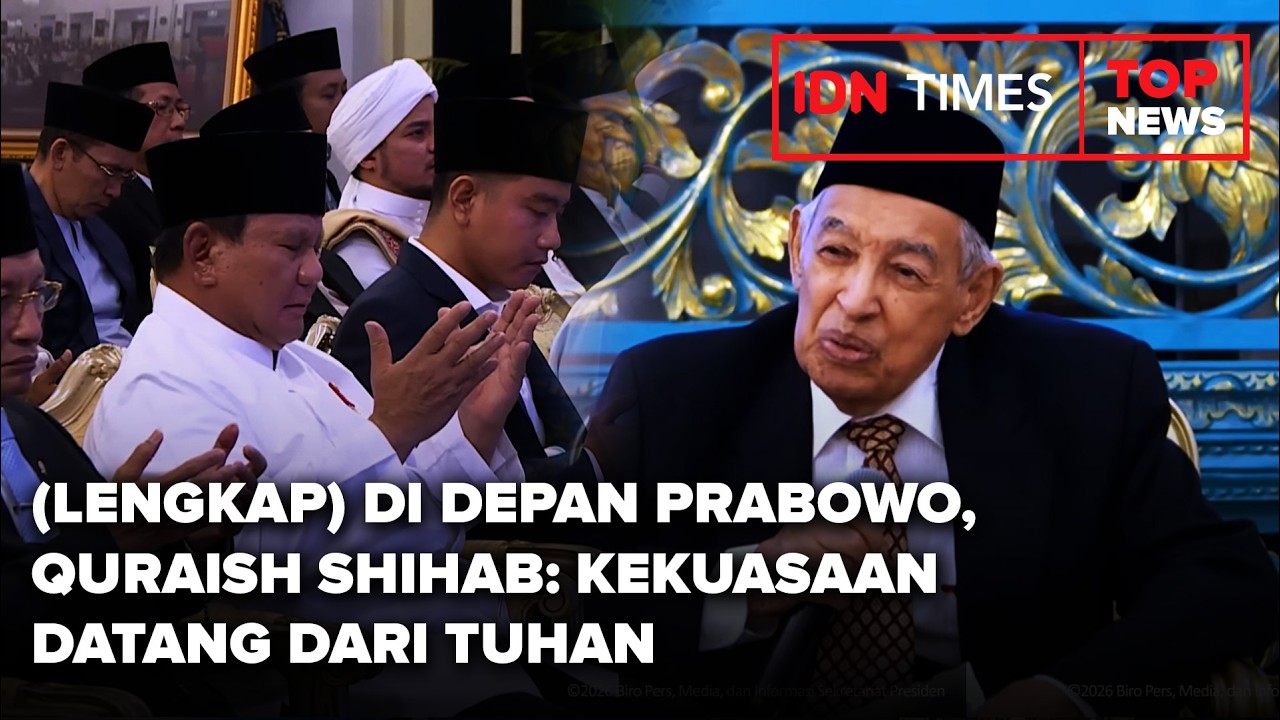 (LENGKAP) DI DEPAN PRABOWO, QURAISH SHIHAB KEKUASAAN DATANG DARI TUHAN