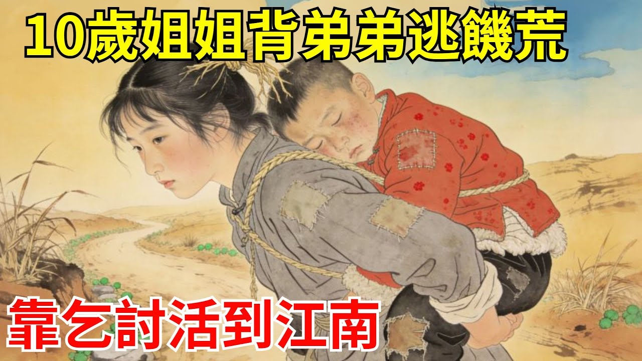 10歲姐姐背弟弟逃饑荒，靠乞討活到江南，姐姐學繡，弟弟讀書。二十年後繡莊名震天下，弟弟官至知府。當年棄他們的族老跪求原諒！#故事頻道#聽書#民間故事#說書#善有善報#爽文