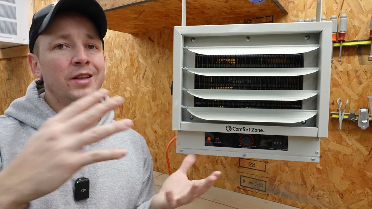 Comfort Zone Hard-Wired Ceiling Mount Garage Electric Space Heater Review