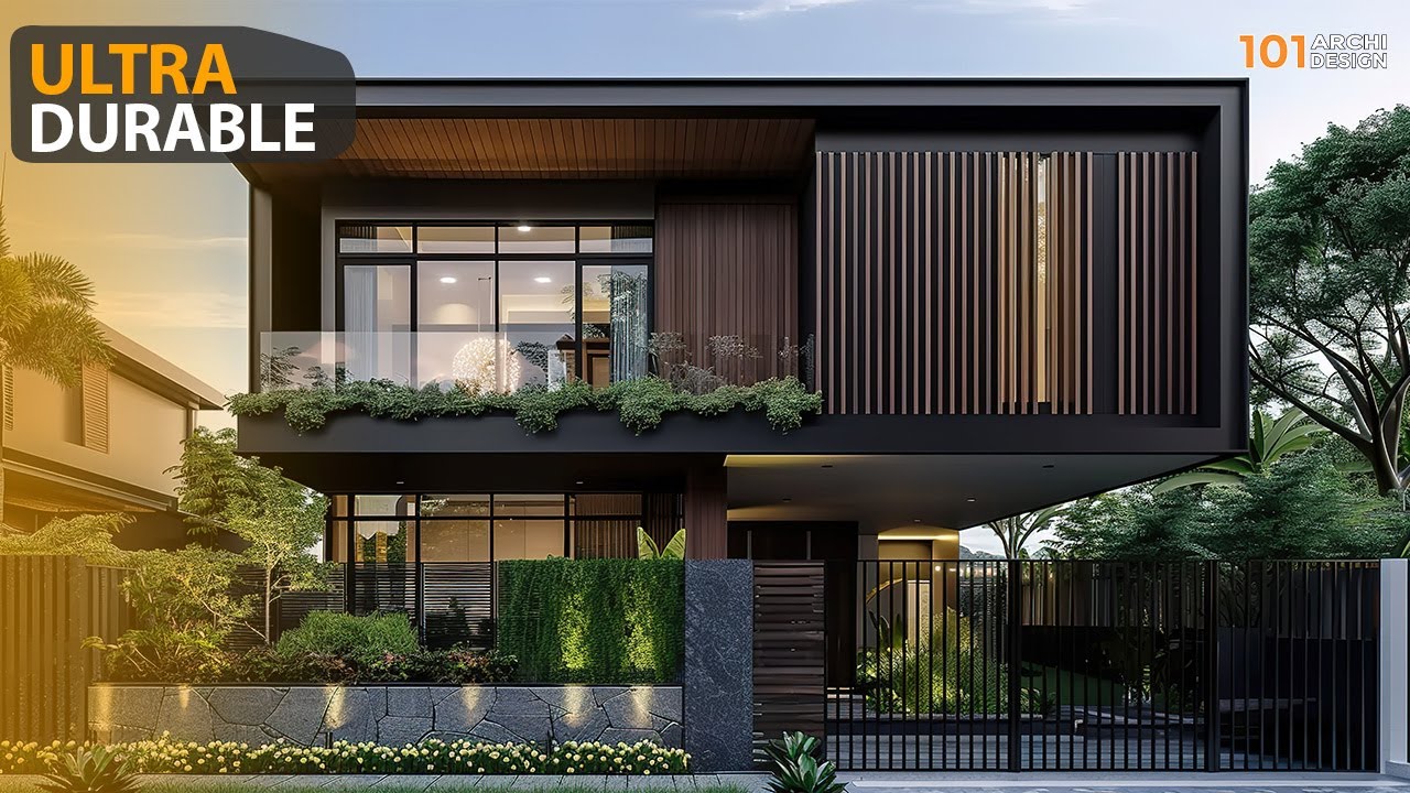 Small Modern Minimalist House Design With Ultra Durable Materials Combination