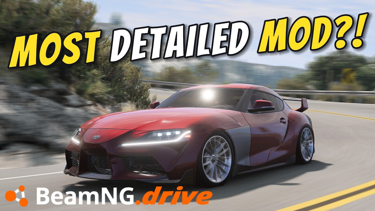 Toyota Supra MK5 Mod для BeamNG Drive — всё работает!