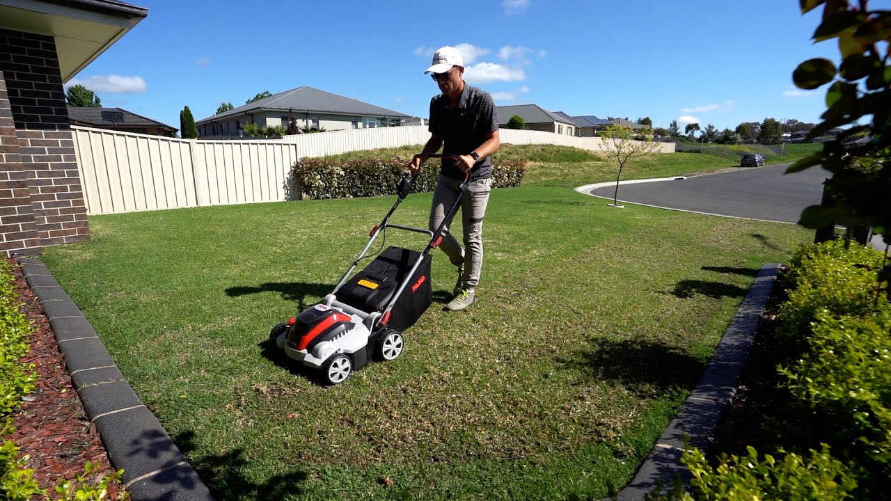 Battery Scarifier (Dethatcher) Test on Kikuyu Lawn