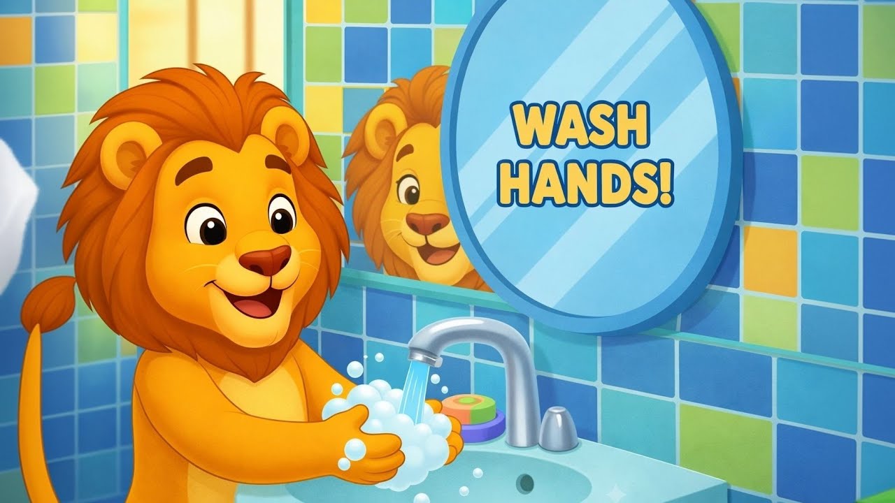 Leo Washes His Hands – Bye Bye Germs | Healthy Habits for Kids