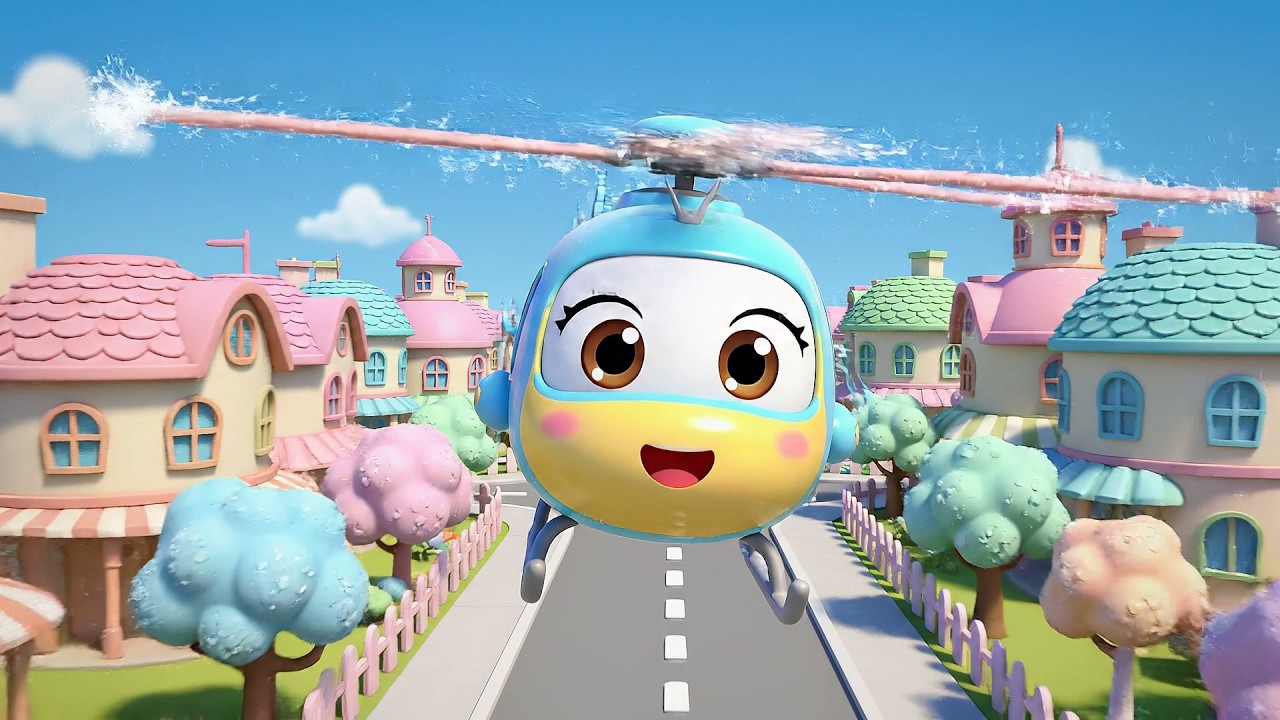 Un Pequeño Helicóptero hace Zumbido Zumbido | Canciones de Transportes para Niños