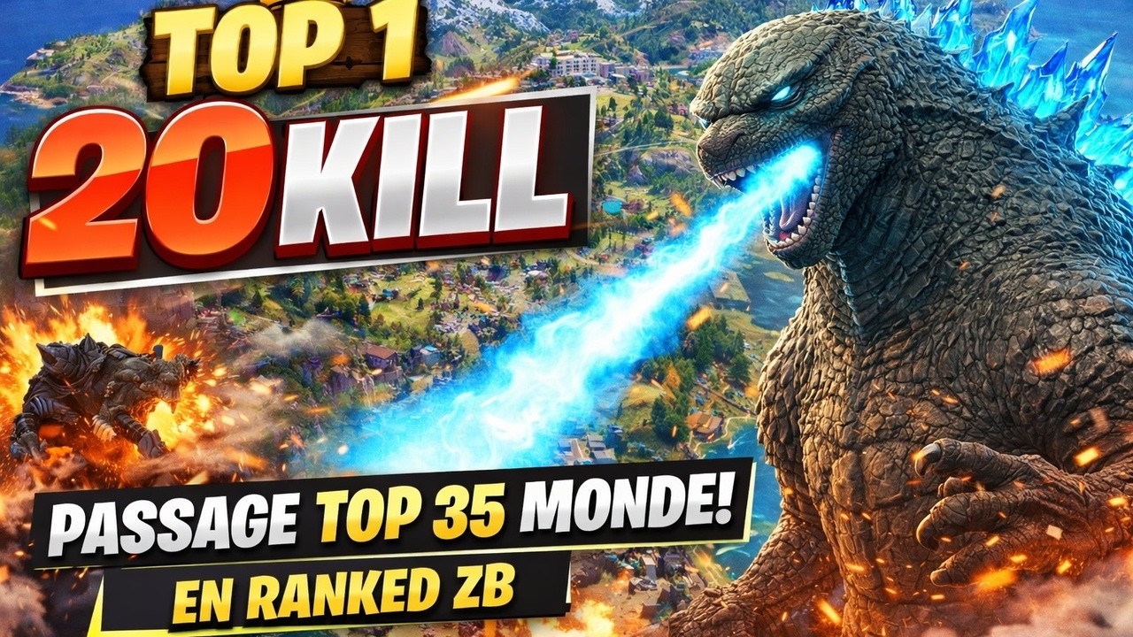 Top 1 20 kill en skin Godzilla top 35 monde