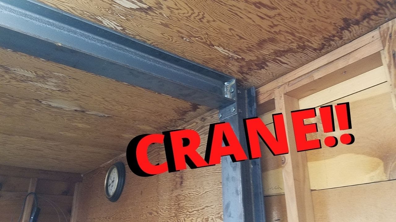 CRANE!  Building an overhead CHAIN HOIST!  January 2019
