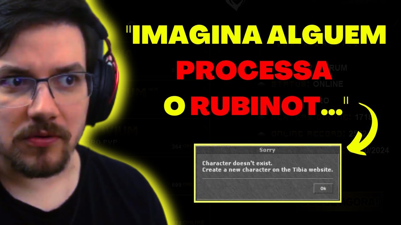 Tibia RUBINI FALANDO SOBRE OS MAIORES MOTIVOS DE BAN NO RUBINOT #financeirandoplay