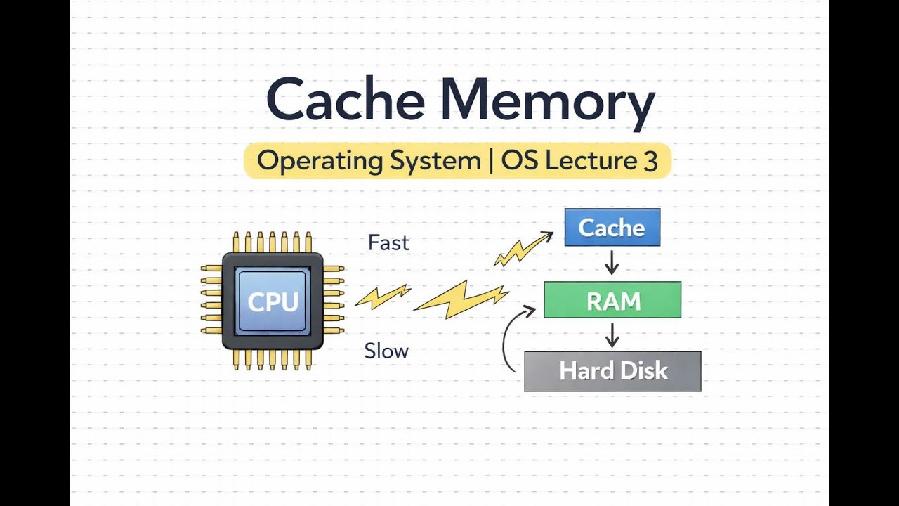 Cache Memory | Operating System Lec 3 | OS
