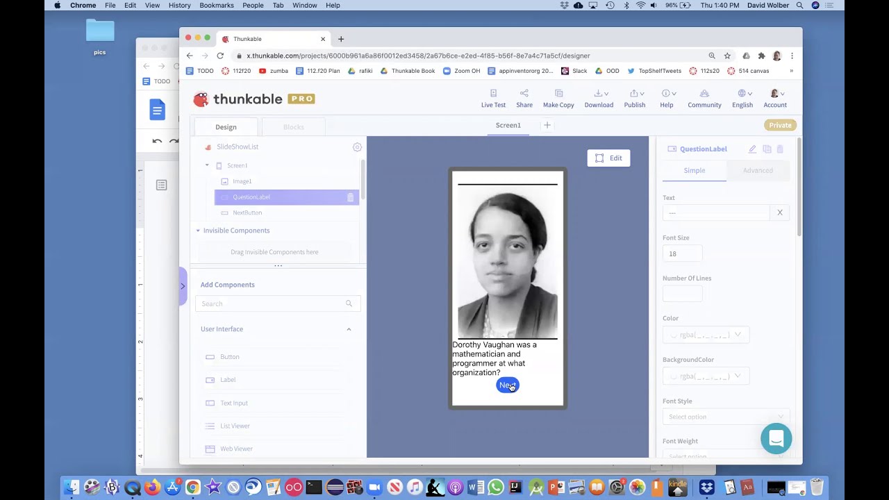 Build a multiple choice quiz app with Thunkable