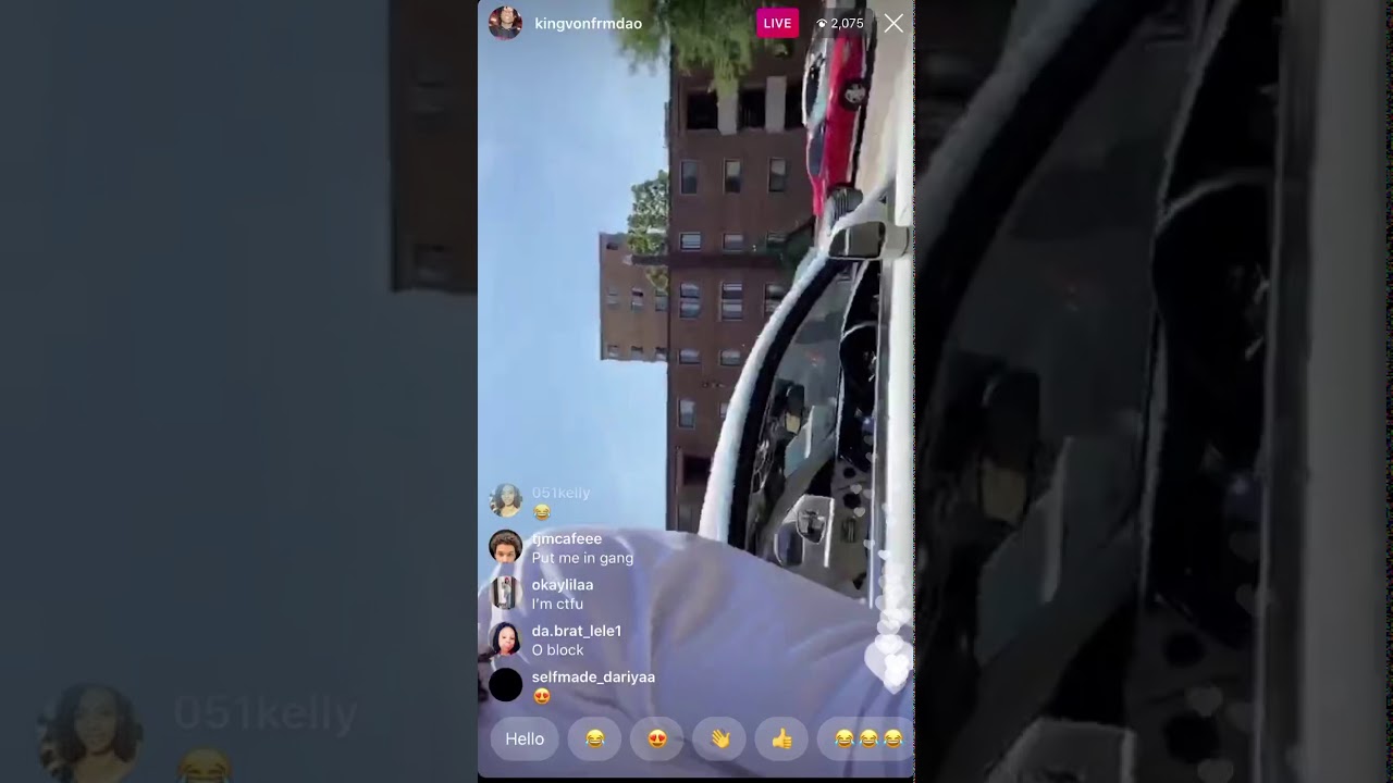 King Von in the hood. Fight starts LIVE!!!