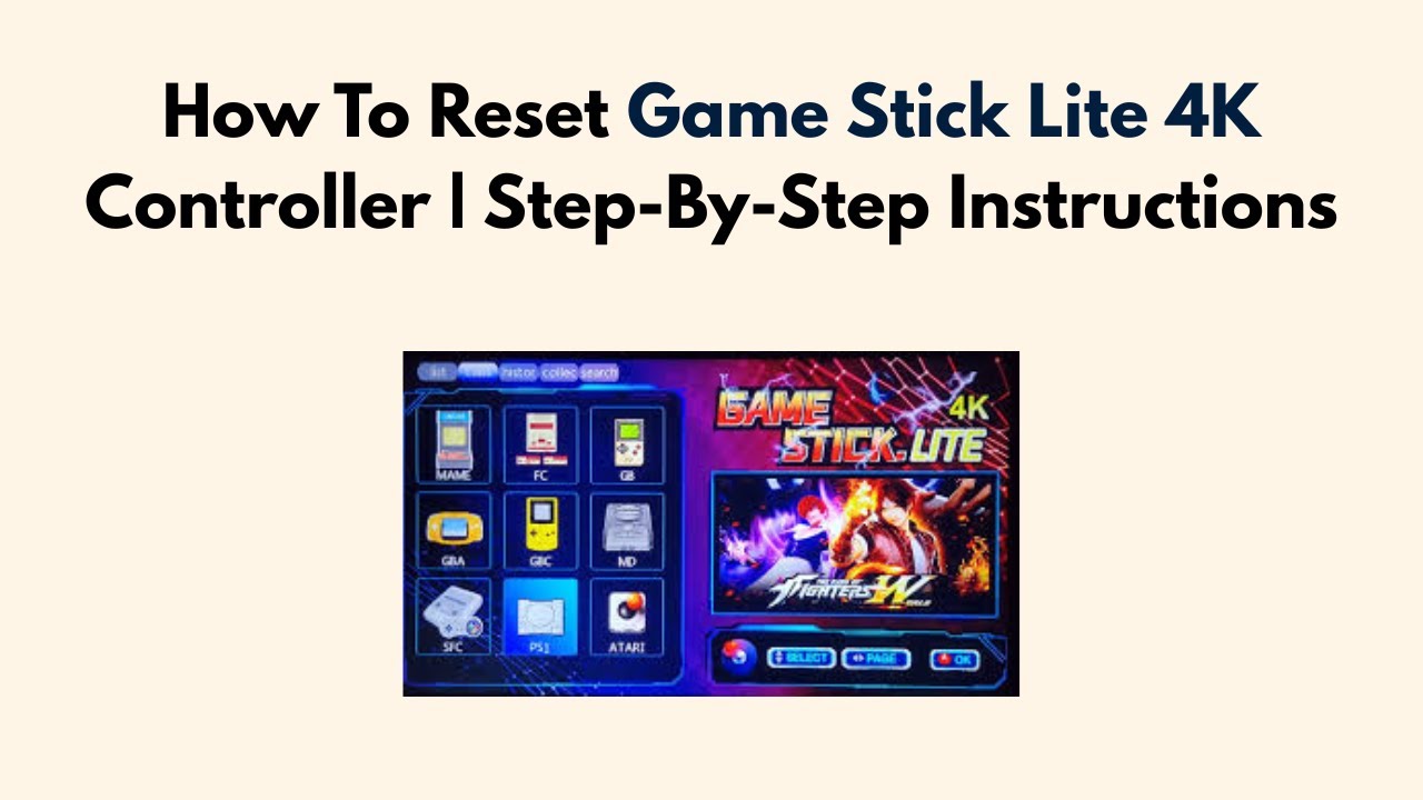 Как сбросить настройки игрового контроллера Stick Lite 4K | Пошаговая инструкция