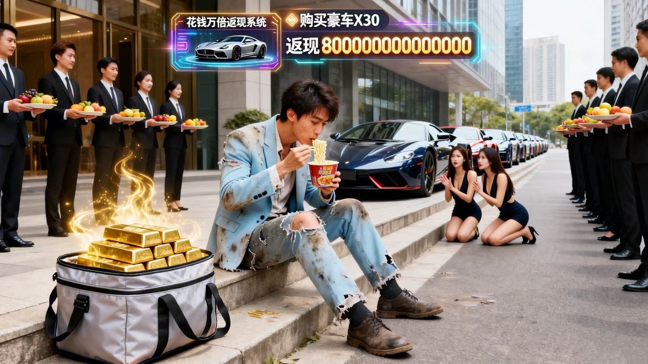 破産總裁被拜金老婆騙光積蓄，下秒竟覺醒花錢萬倍返現系統！大手壹揮購買百輛豪車排滿街，實力碾壓所有人，前妻跪舔求複合！#短劇 #都市 #drama #熱門短劇 #推薦 #爽文 #系统