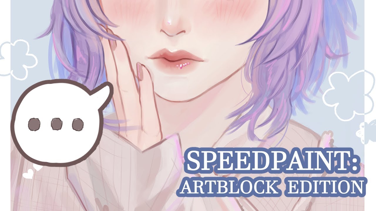 Drawing while art blocked | Speedpaint