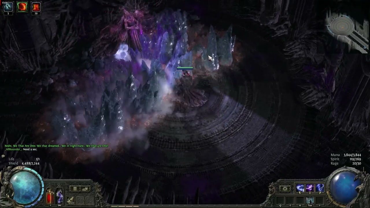 POE2 - Fun Build Test - Trampletoe Frost Wall One Shot Xesht +4