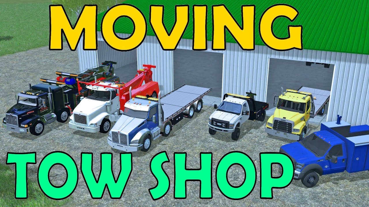 Farming Simulator 17 | Переезд и установка нового эвакуатора | Новые грузовики