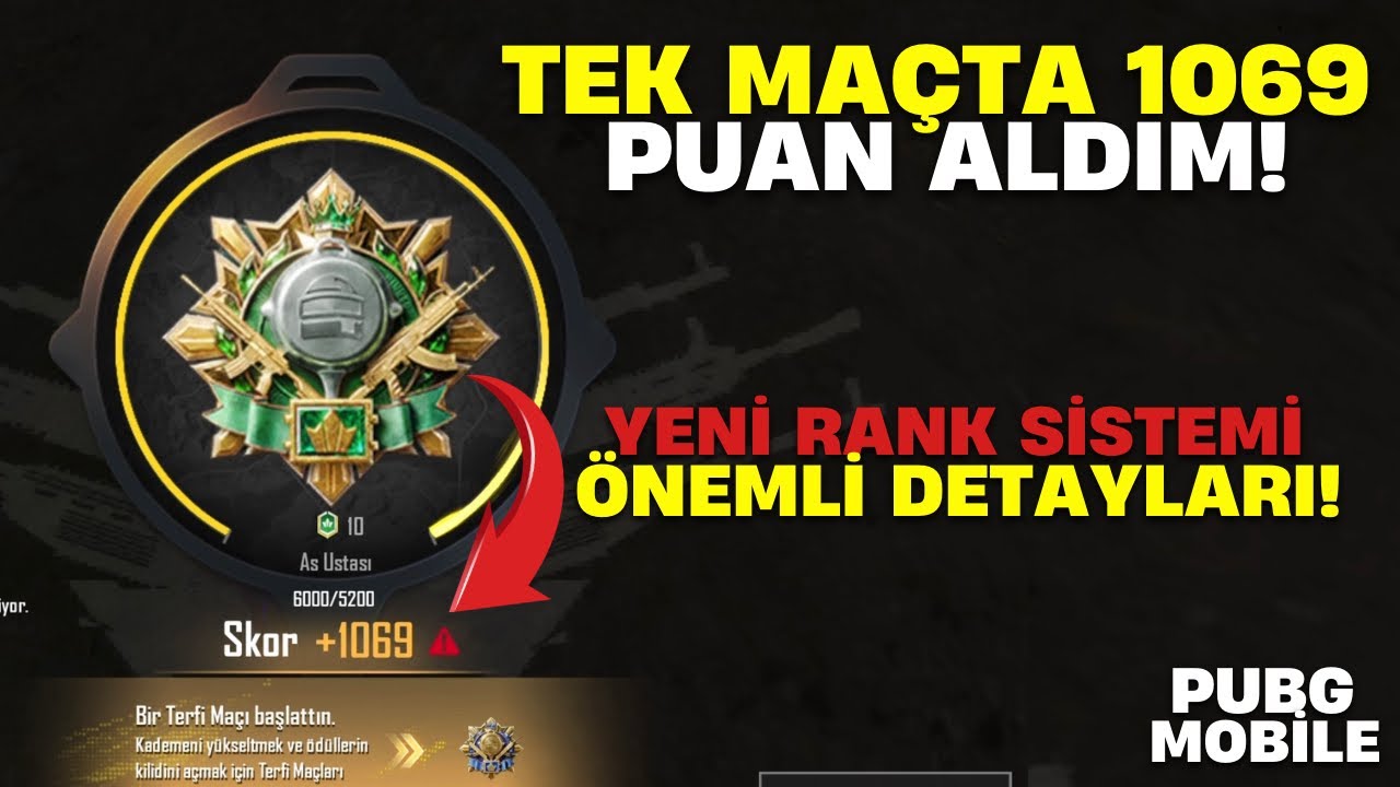 YENİ RANK SİSTEMİ HAKKINDA DETAYLI AÇIKLAMA! LAZURİ SOLO PUBG MOBİLE