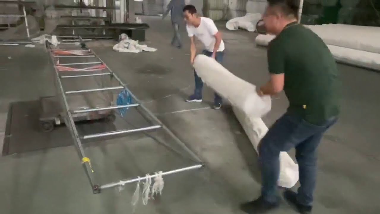 Geotextile loading