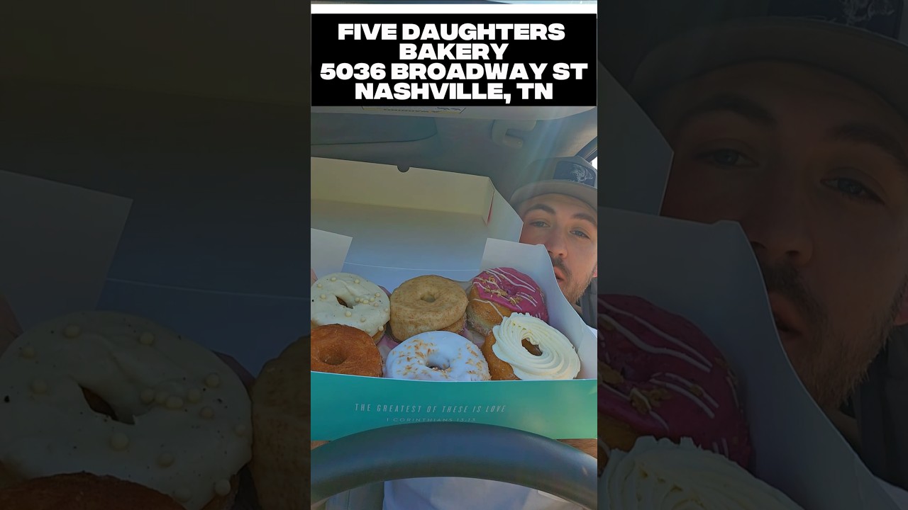 Trying the Famous Donuts from Five Daughters Bakery 🍩 Worth The Hype? #foodreview #donuts #nashville
