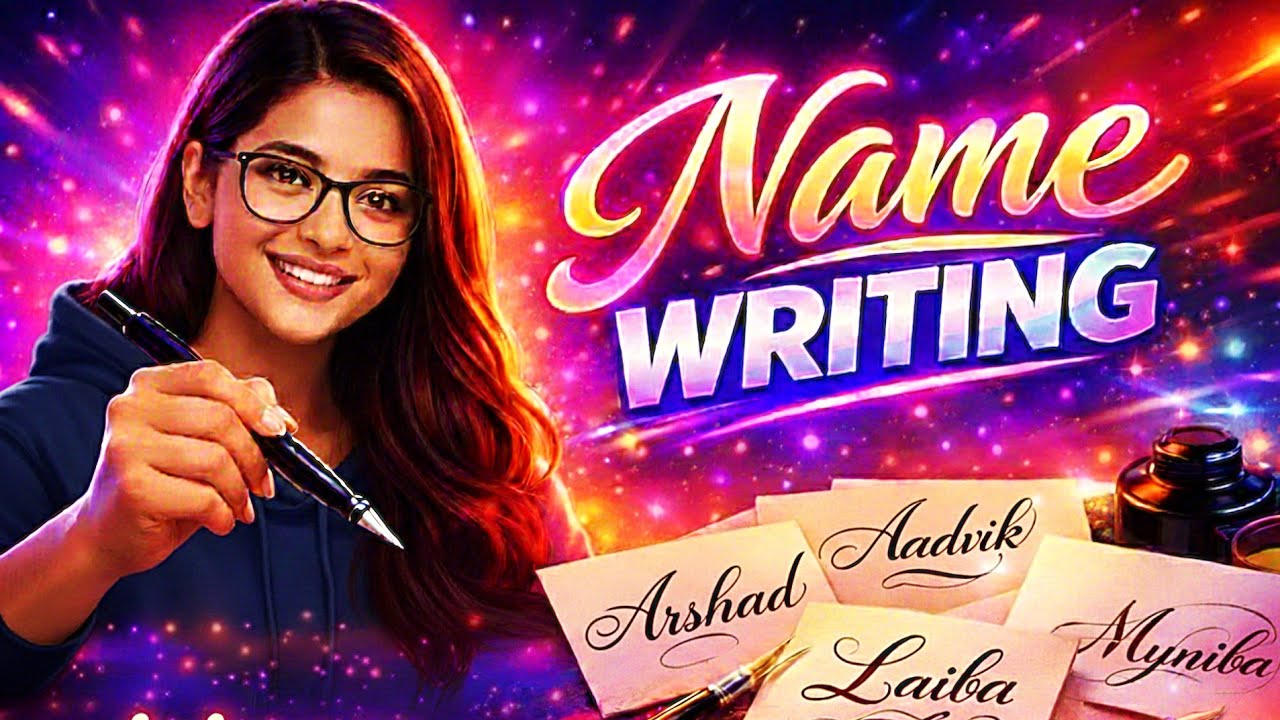 I write my subscribers name ✍️❤😝