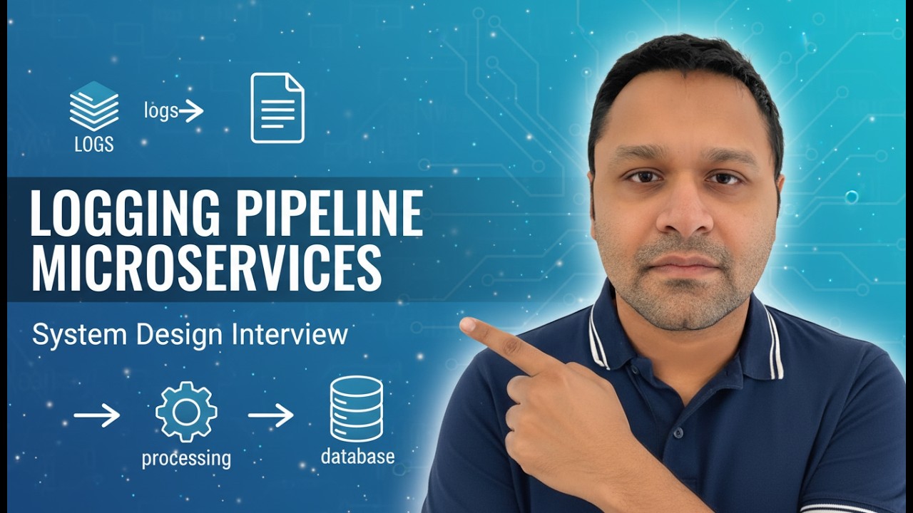 Complete Logging Pipeline for Microservices | System Design Interview