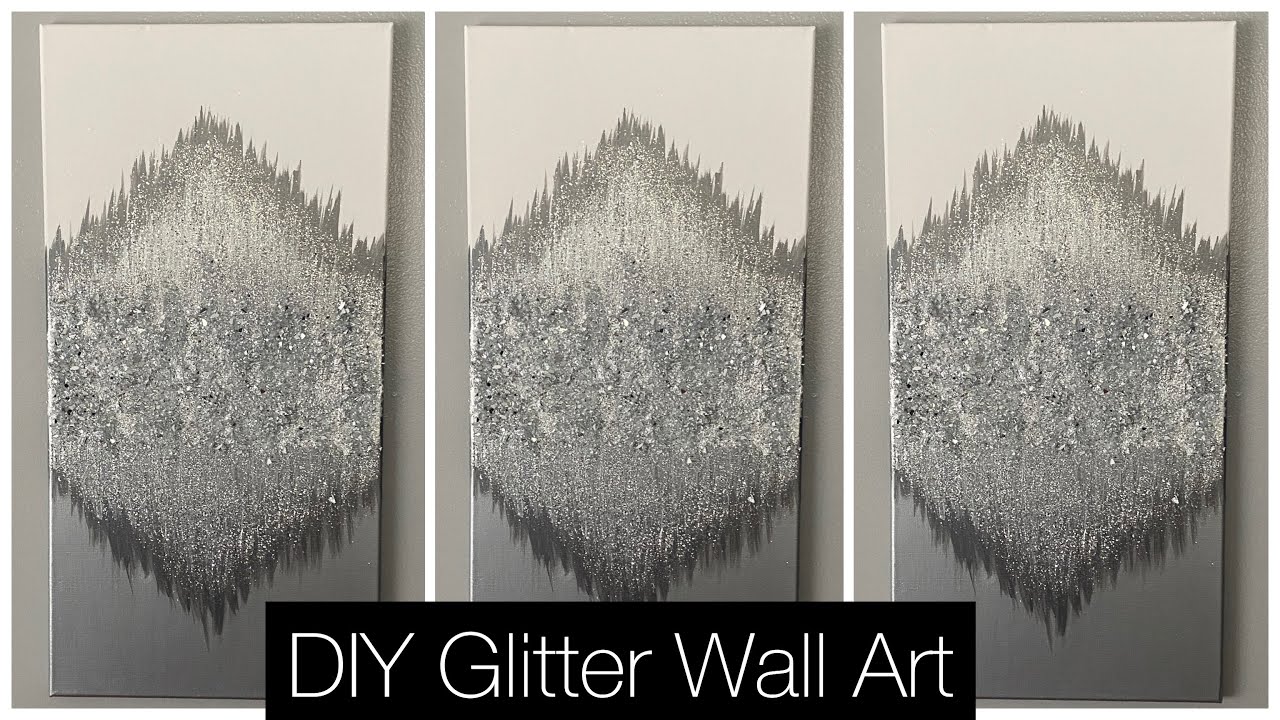 DIY Glittered Wall Art | DIY Home Decor