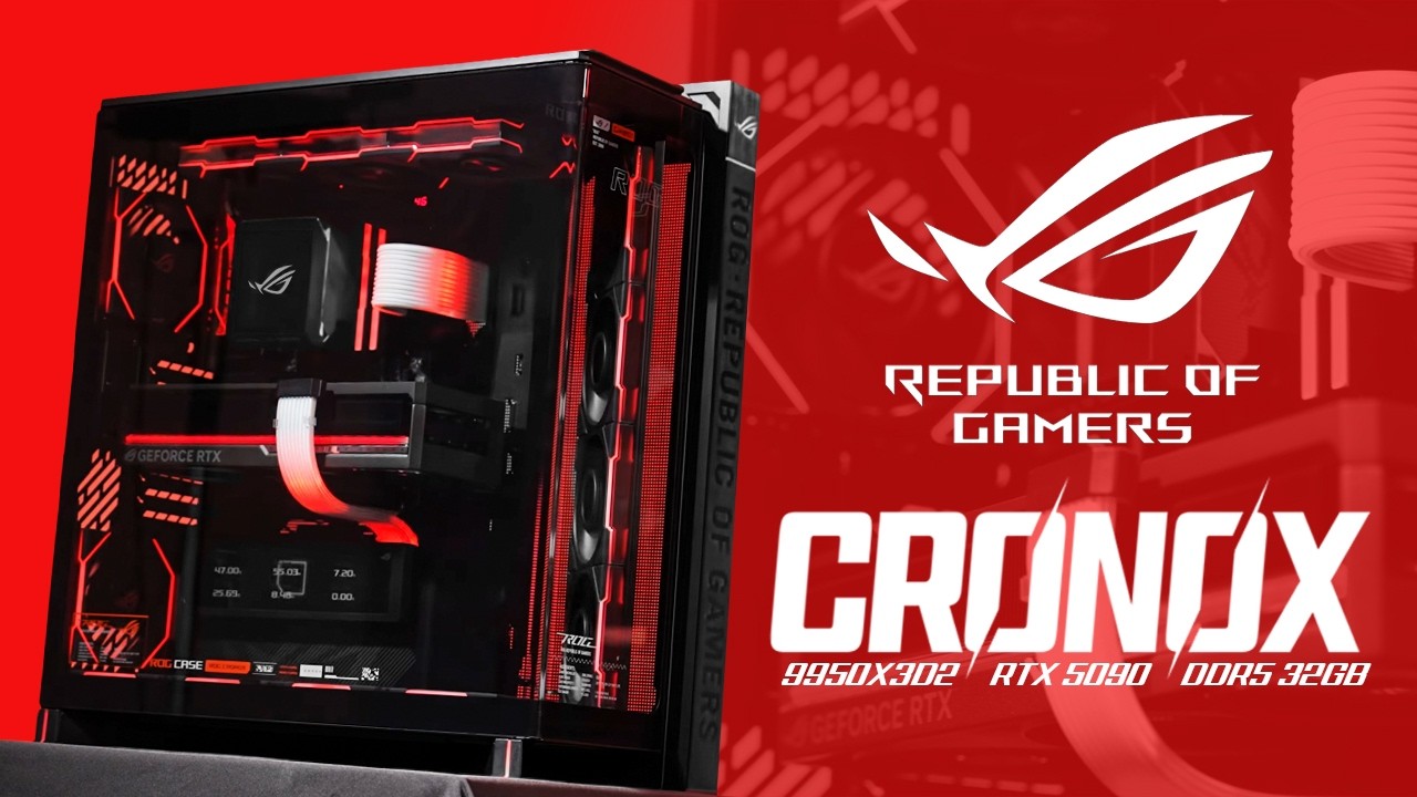 2026 블랙앤 레드 1등 컴퓨터 ASUS ROG Cronox ARGB