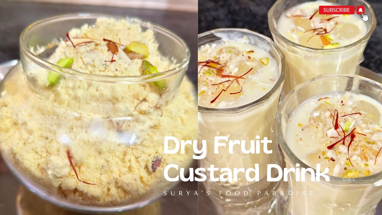 Dry Fruit Custard Premix Powder / Holi & Summer Special Drink