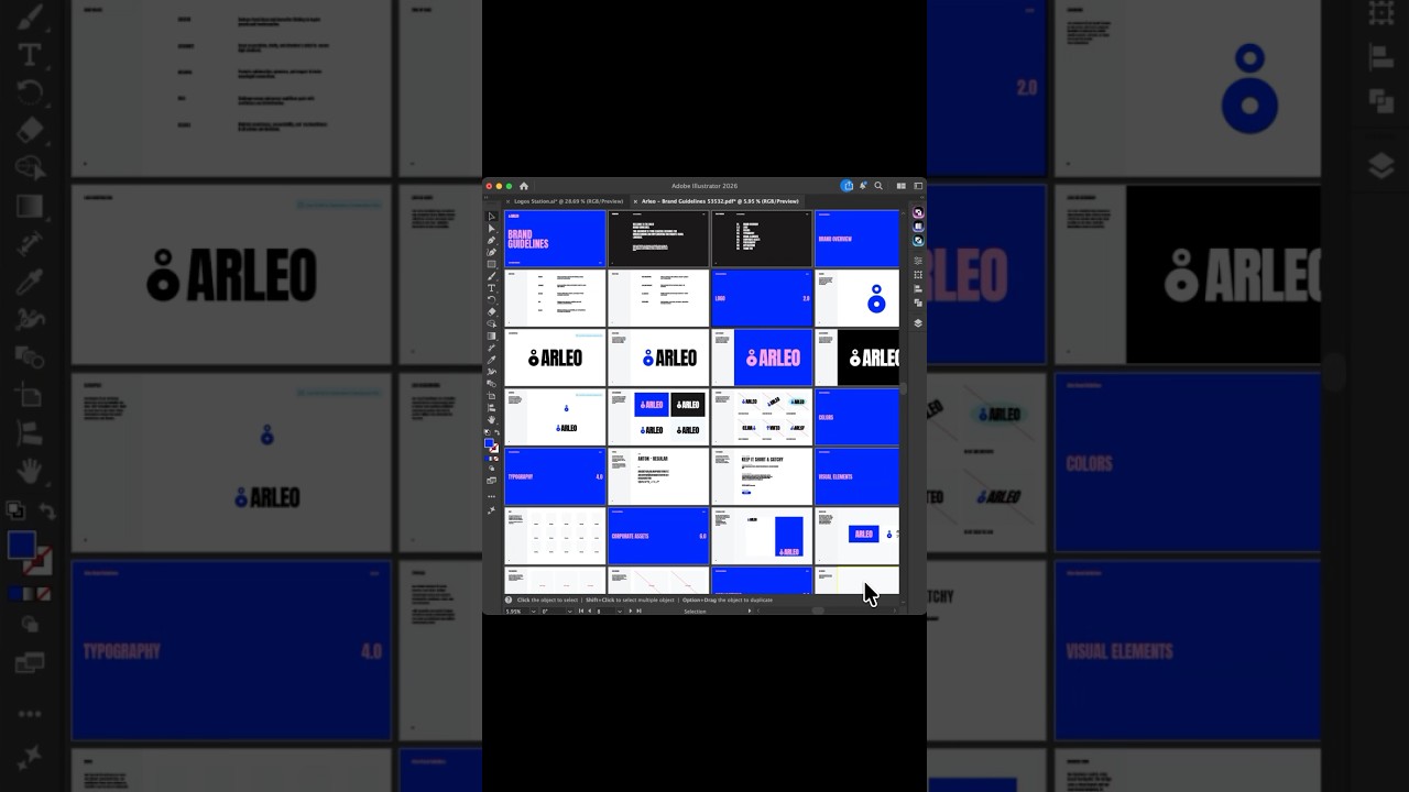How I Generate Brand Guidelines with 1 Click #guideit #adobeillustrator