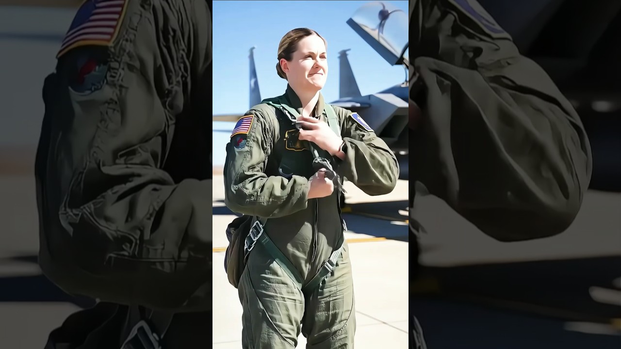 When Ground Crew and Female F-15 Fighter Pilot Spring into Action#womenpilot #pilot #usaf #airforce