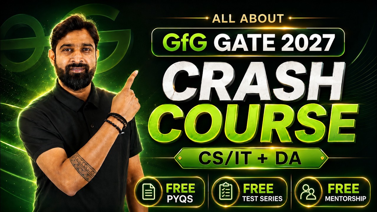 GATE 2027 CRASH COURSE 🎯 | 85+ Marks Ke Liye Complete Batch